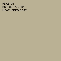 #BAB195 - Heathered Gray Color Image
